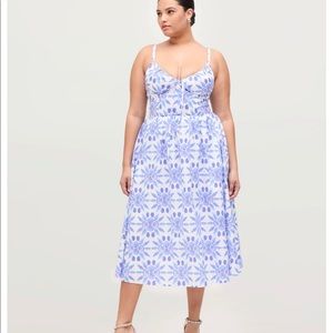 Never worn Hill House Dress - Juliana, Blue Shell Mosaic, XL.